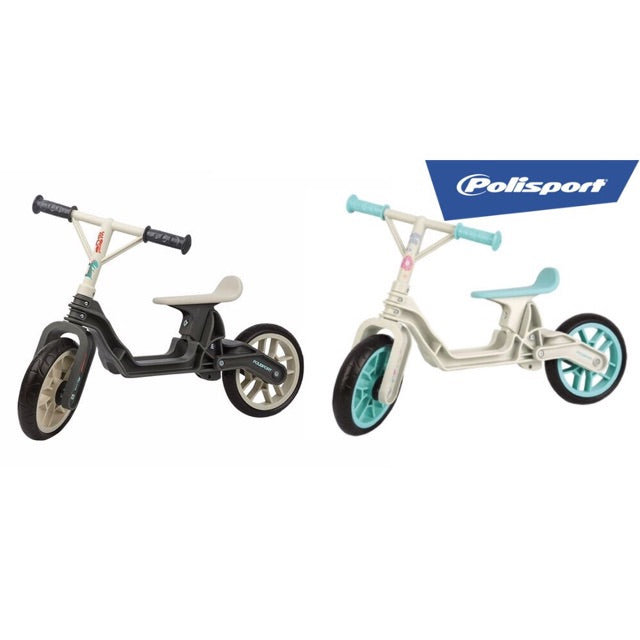 Polisport Balance Bike Grey/Cream - Lightweight Toddler Training Bicycle