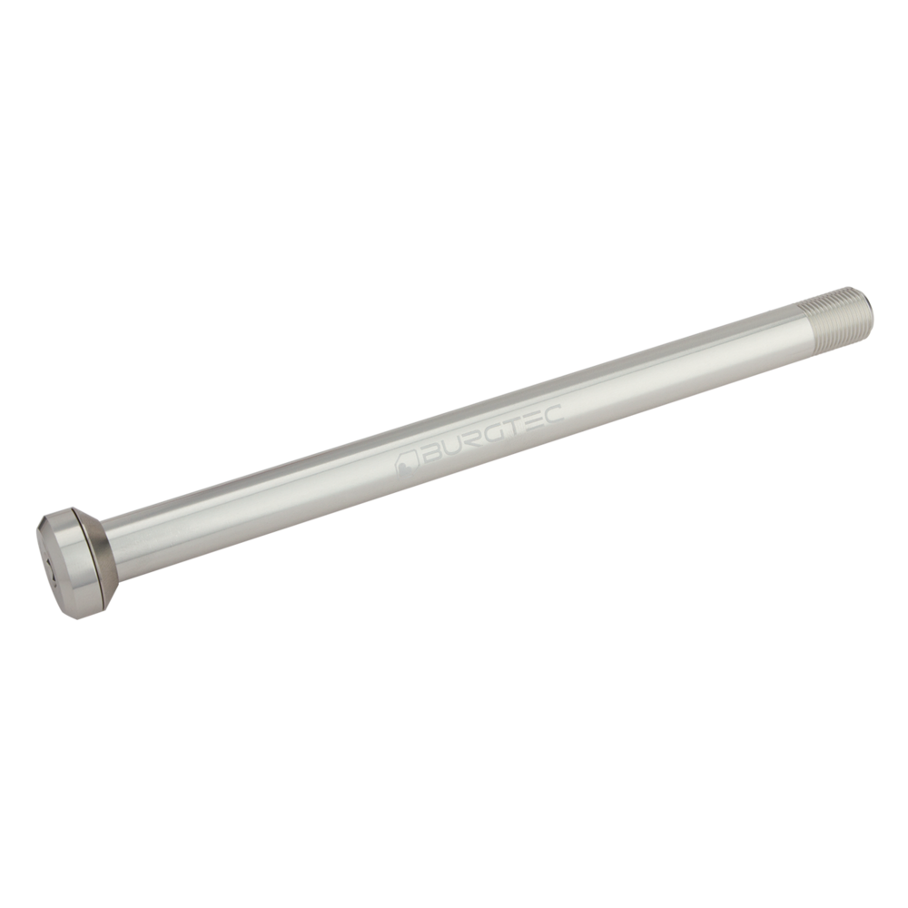 Burgtec Rear Axle 12x175.5mm M12x1.0 Rhodium Silver Skewer
