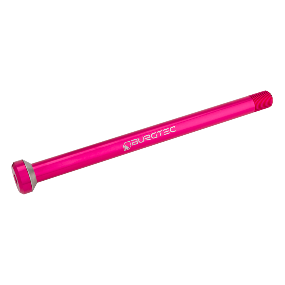 Burgtec Rear Axle 12x175.5mm M12x1.0 Barbie Pink Skewer