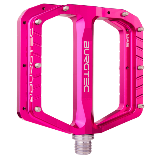 Burgtec Penthouse MK5 Steel Pedals Toxic Barbie Pink 9/16"