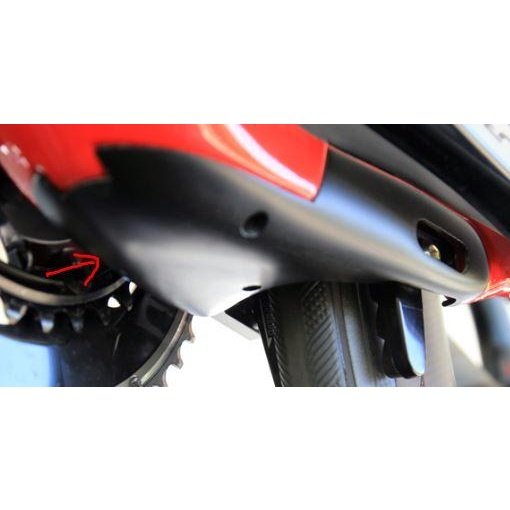 Felt Bottom Bracket Brake Cover Grey