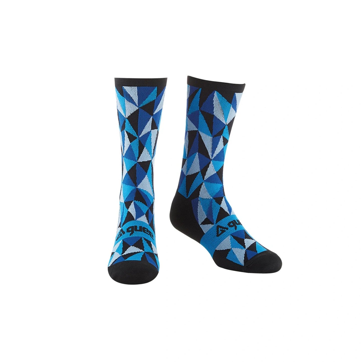 Guee Race Socks Black/Blue Medium - Performance Cycling Apparel