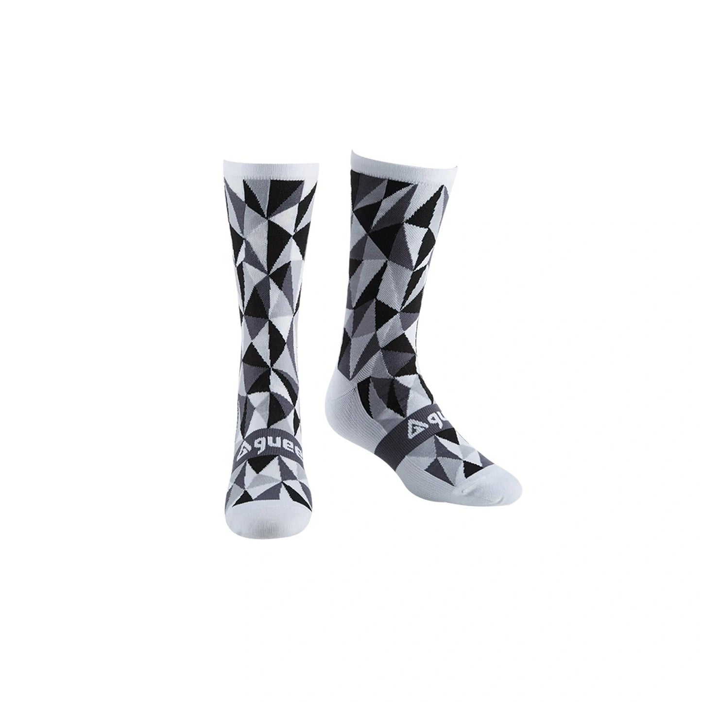 Guee Race Socks White/Grey - Medium Cycling Apparel