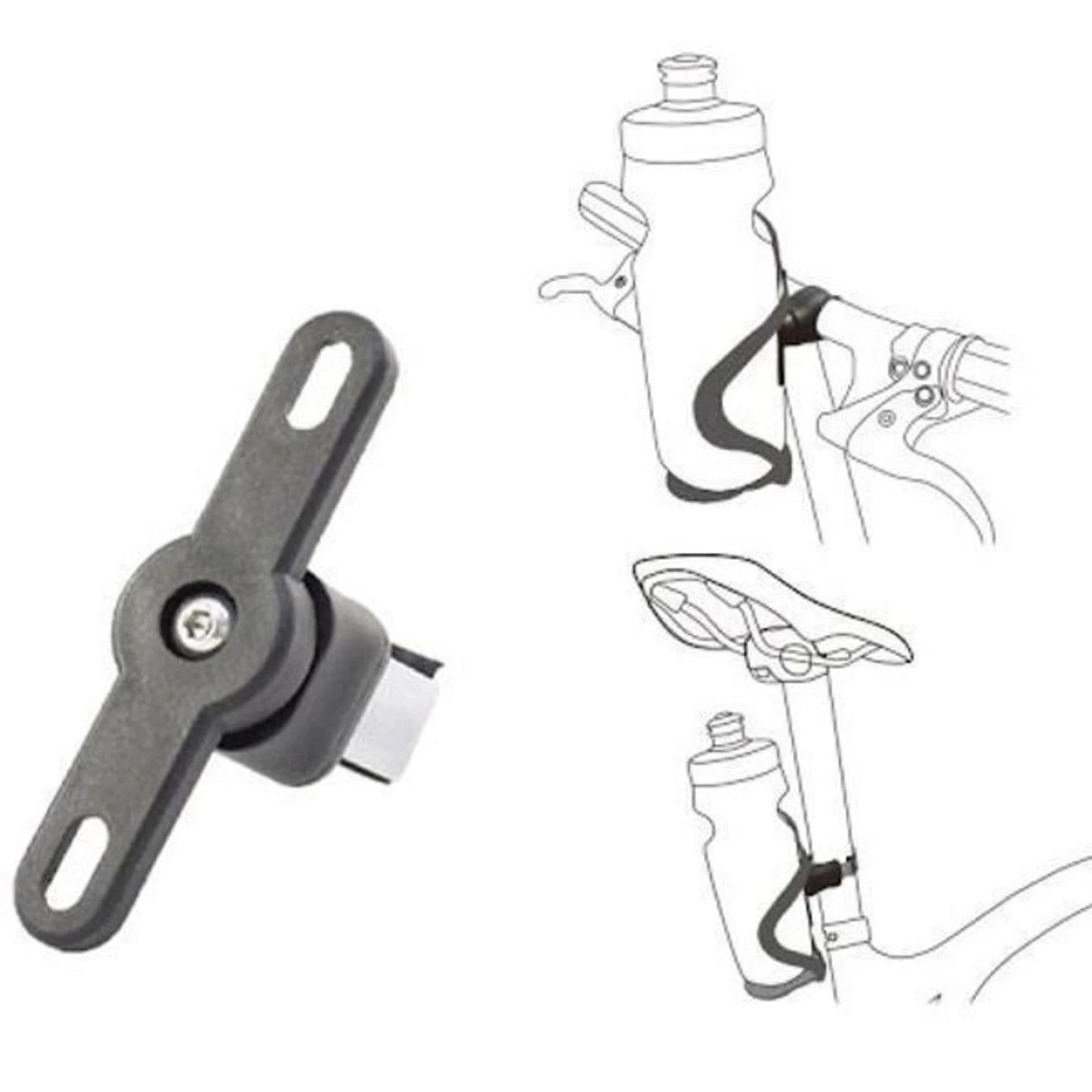 Guee Short Cage Adaptor For Bottles & Cages