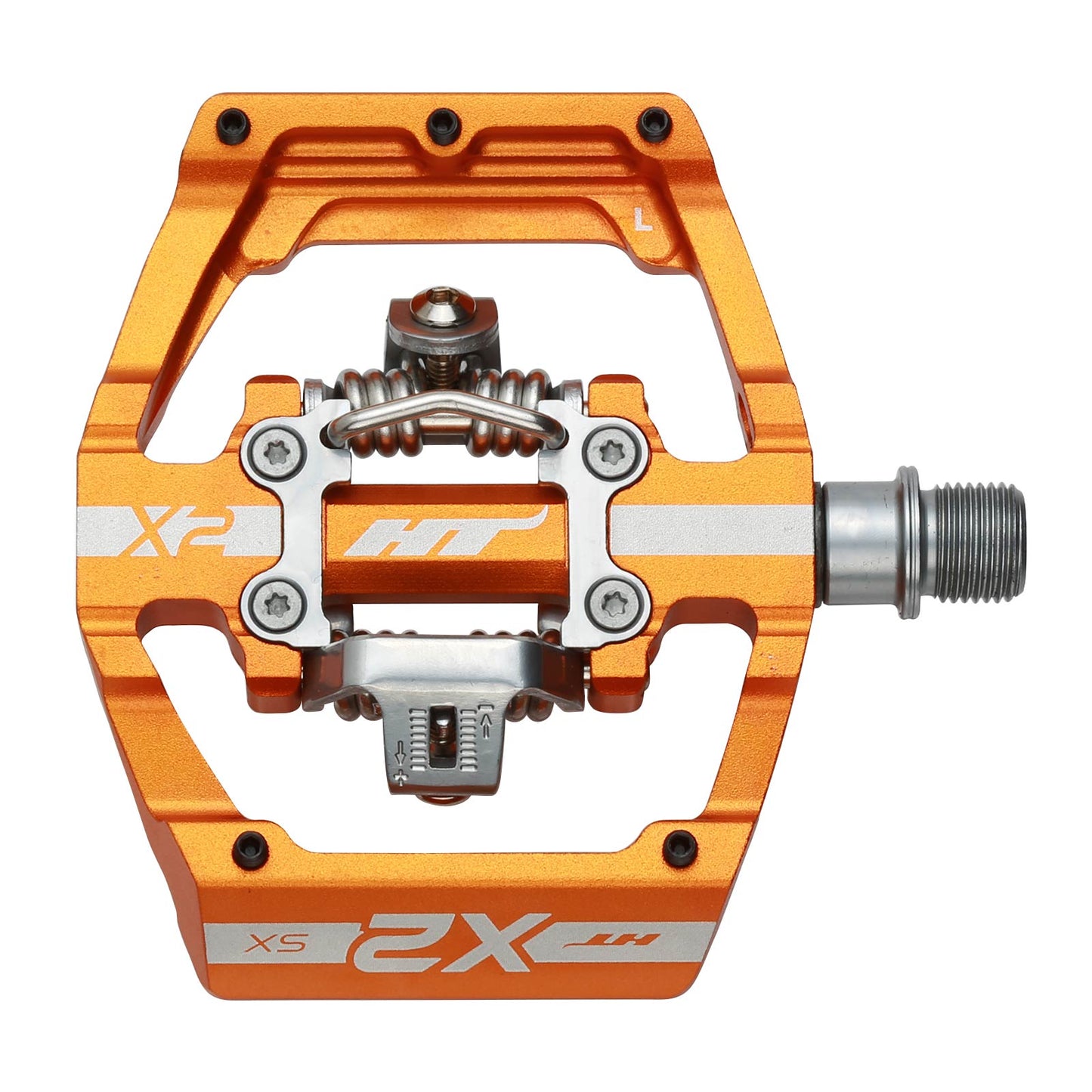 Ht X2-SX Pedals Alloy / CNC CRMO - Orange