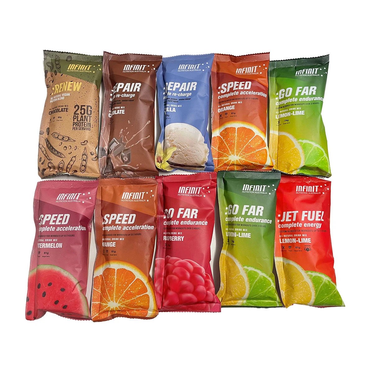 Infinit-Nutrition Sample Mix 10Pk Energy Bars