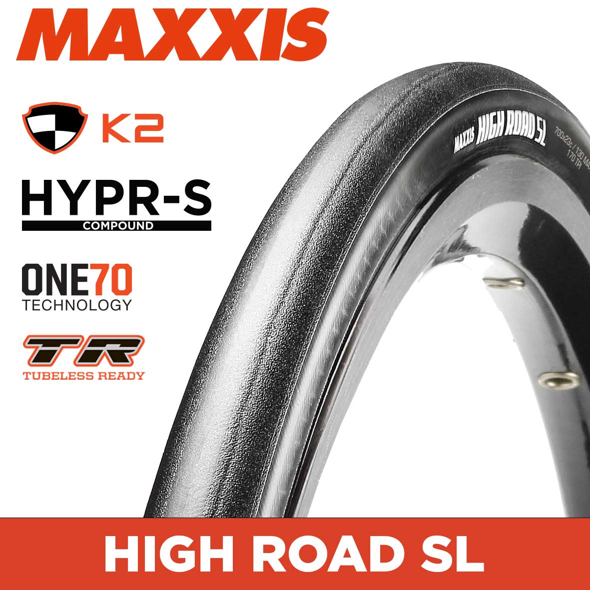 Maxxis Highroad 700X28Hypr-S Tubeless Road Tyres - 29" / 700C