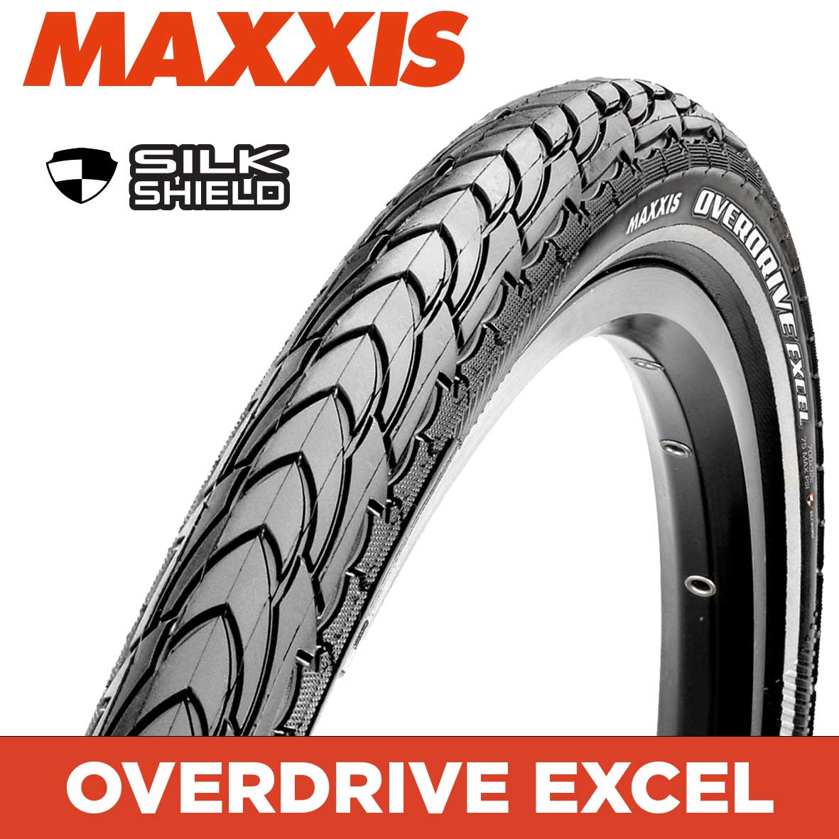Maxxis Overdrive Excel 700 X 40 Hybrid Tyres - 29" / 700C
