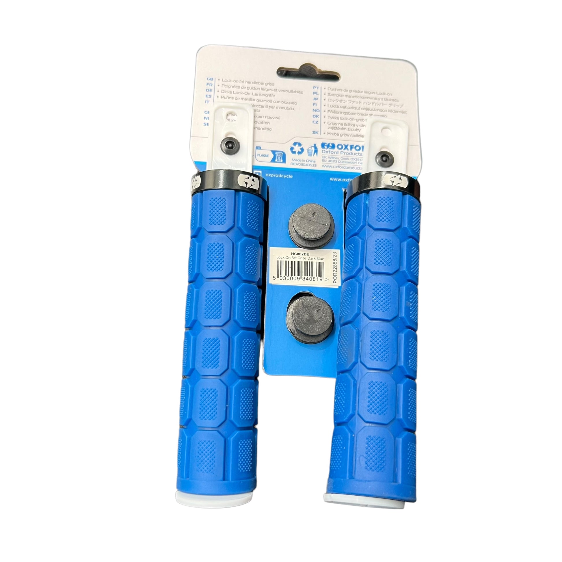 Oxford Blue Lock-On Grips