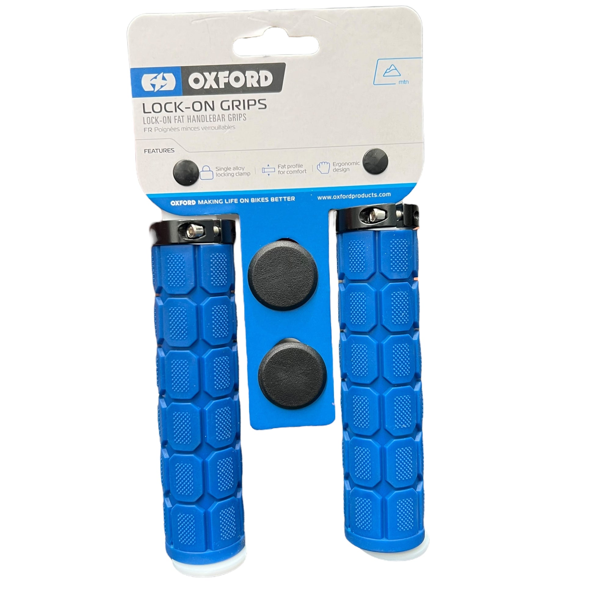 Oxford Blue Lock-On Grips