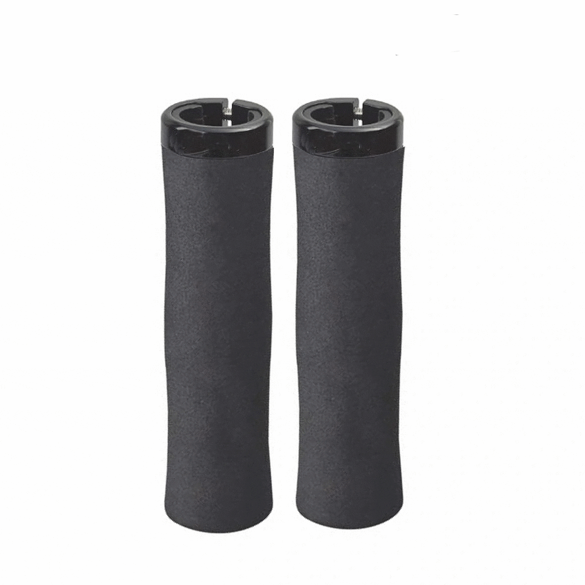 Qbp Lockon Foam Mtb Grips - Black - Flatbar Accessories