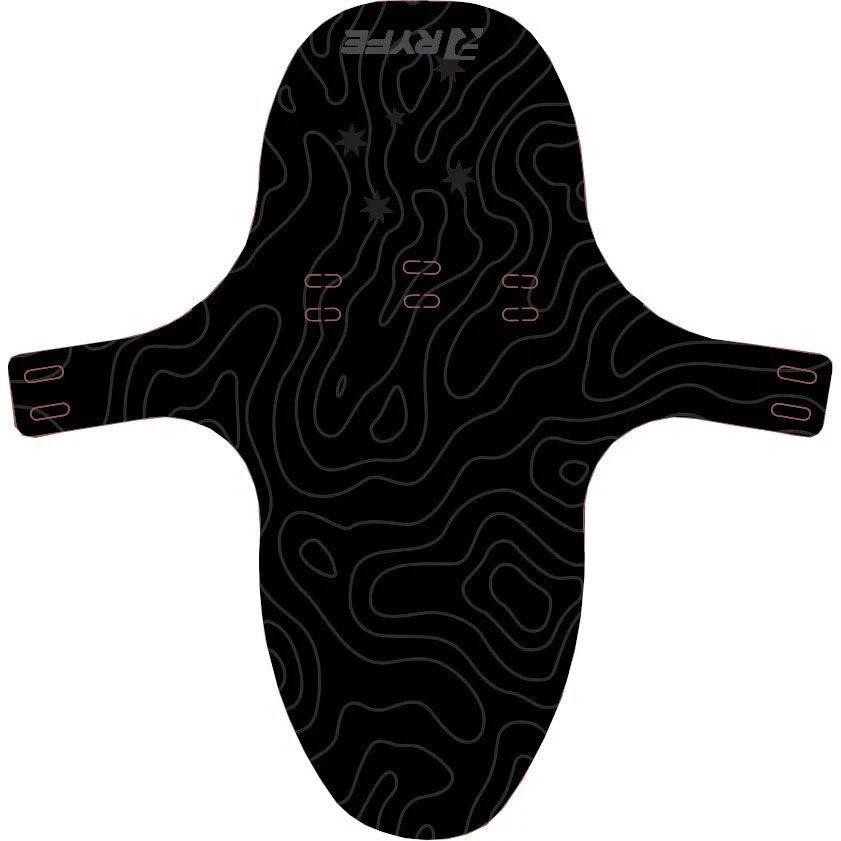 Ryfe Mud Guard Large Black - Contoured Mudguards & Fenders
