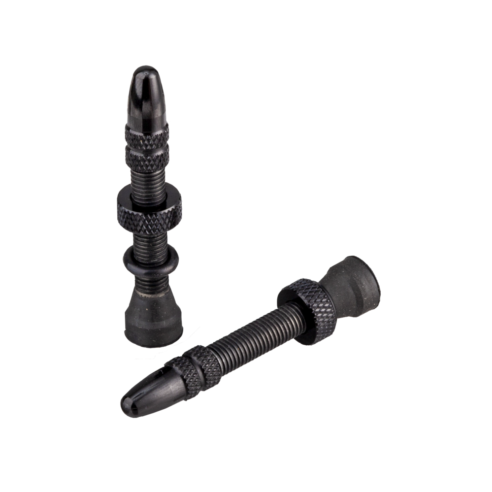 Spank Tubeless Valve Kit Black 2pcs