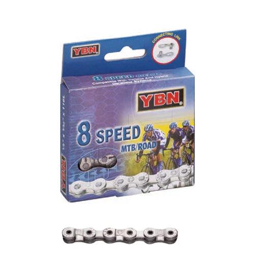 Yaban 8Spd Silver/Silver Chain For 6-8 Speed Bikes
