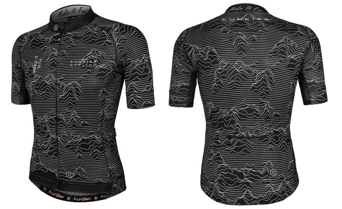 Funkier Rossini Men-s Race Fit Jersey - Lightweight & Strong, Black, Medium