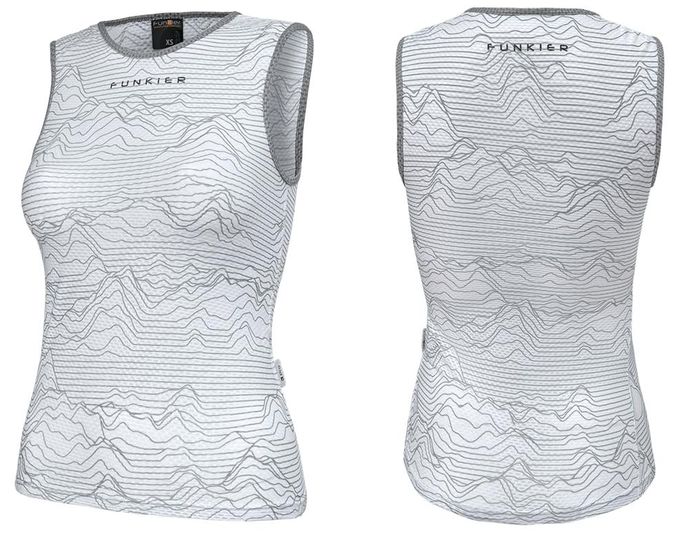 FUNKIER Sotto Women-s Sleeveless Base Layer - White L