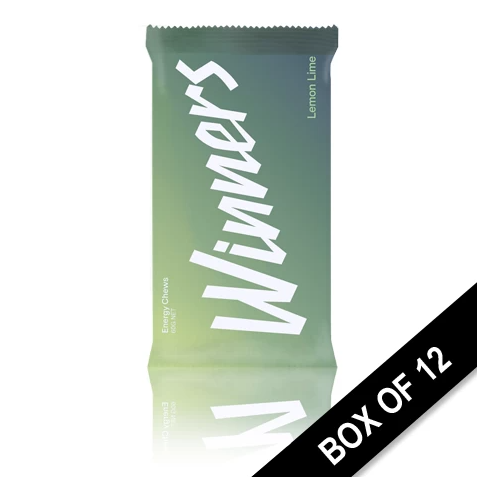 Winners Energy Chews Lemon Lime - 12 Packets 60g