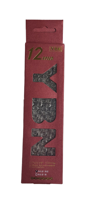 YBN S12 12-Speed Chain with Connect Link - Silver