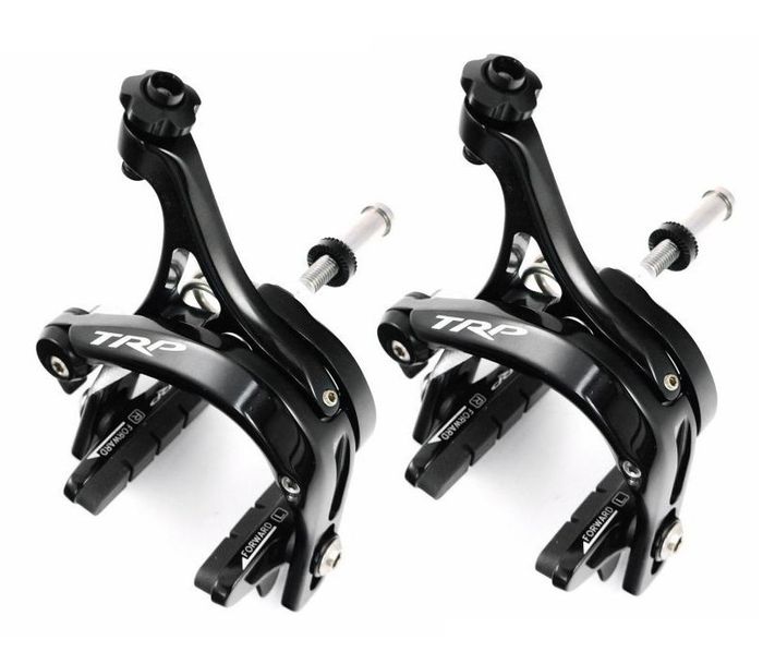 TRP R870 Dual Pivot Brake Set - Lightweight, High Polish Black