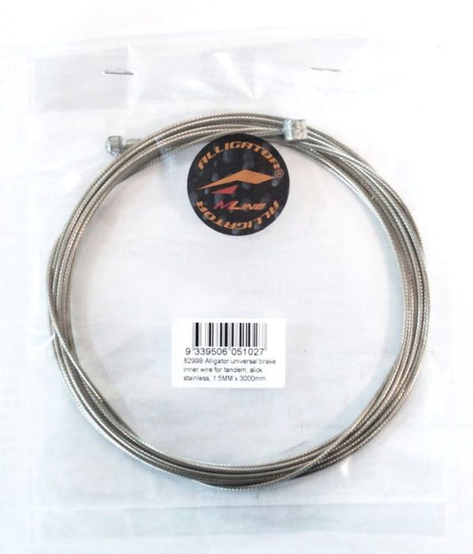 Alligator Tandem Brake Cable - 31 Strand Stainless 1.5mm x 3000mm
