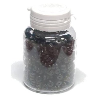 1.2mm Gear Cable O-Rings - 200 Pack, Black