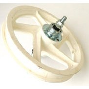 12" Plastic Wheel - Front, White - 85mmOLD
