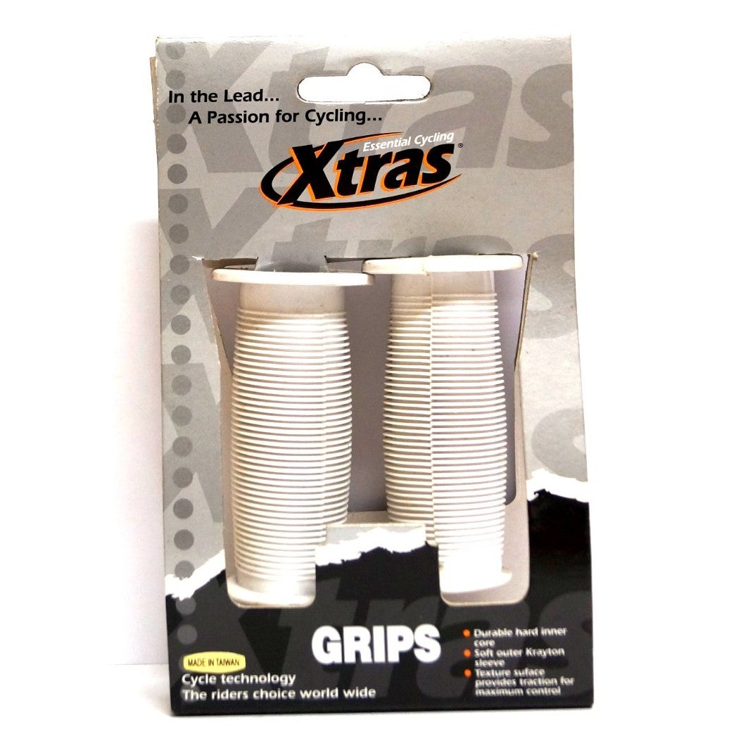 12" White Mushroom Grips - Extra Display Card Included