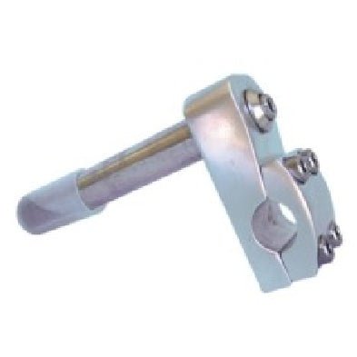 22.2mm Silver Handlebar Stem with Hollow Bolt and 50mm Extension