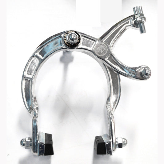 Alhonga BMX Caliper Brake - Front SILVER, Nutted, 73-92mm Reach