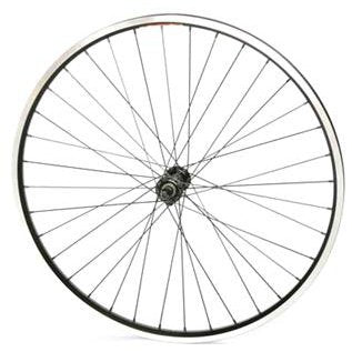Alloy 26" Front Wheel - Black Rim/Hub, 36h Spokes