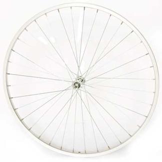 Alloy Front Wheel 27x1 1/4 - Nutted Axle & Stainless Steel Spokes