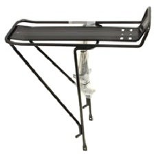 Alloy Rear Carrier for 26" Bikes with Top Plate - BLACK