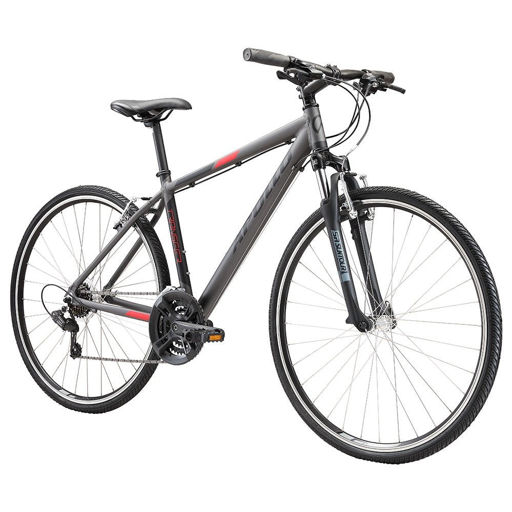Apollo Transfer 10 Matte Charcoal / Black / Red