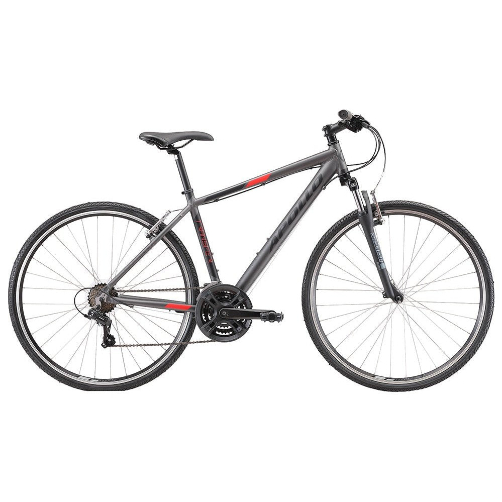 Apollo Transfer 10 Matte Charcoal / Black / Red