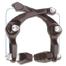 Artek REAR U Brake - Alloy, 55mm Pad, BLACK