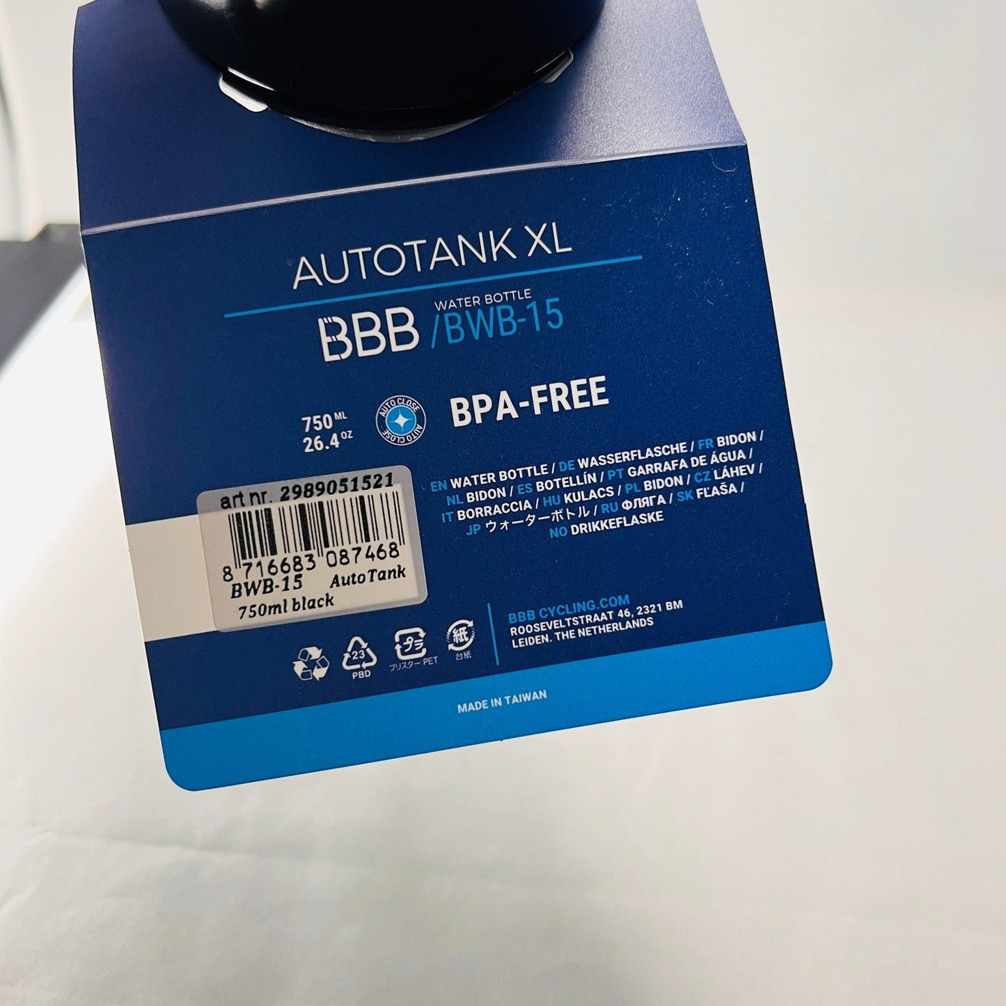 BBB Cycling AutoTank XL BWB-15 Bottle 750ml