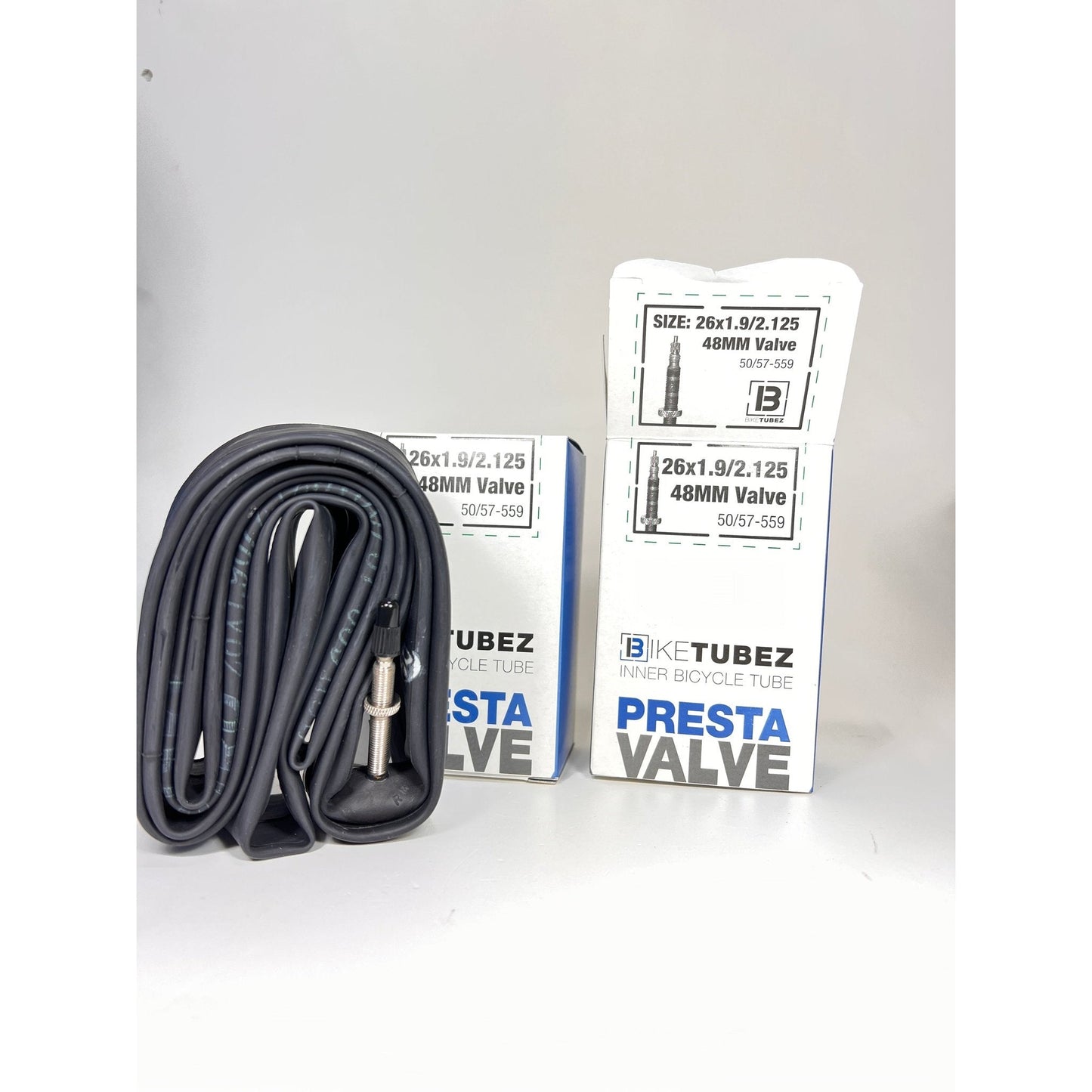 BIKE TUBEZ - 2 pc 26 x 1.9 - 2.125 Presta Inner Bicycle Tubes PV FV