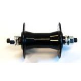 BMX Front Hub Nutted Alloy Axle 3/8 - Black 36H 100mm OLD