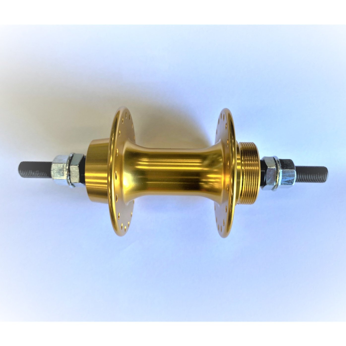 BMX Rear Hub Alloy Axle - 3/8", 36H, 110mm OLD - Gold