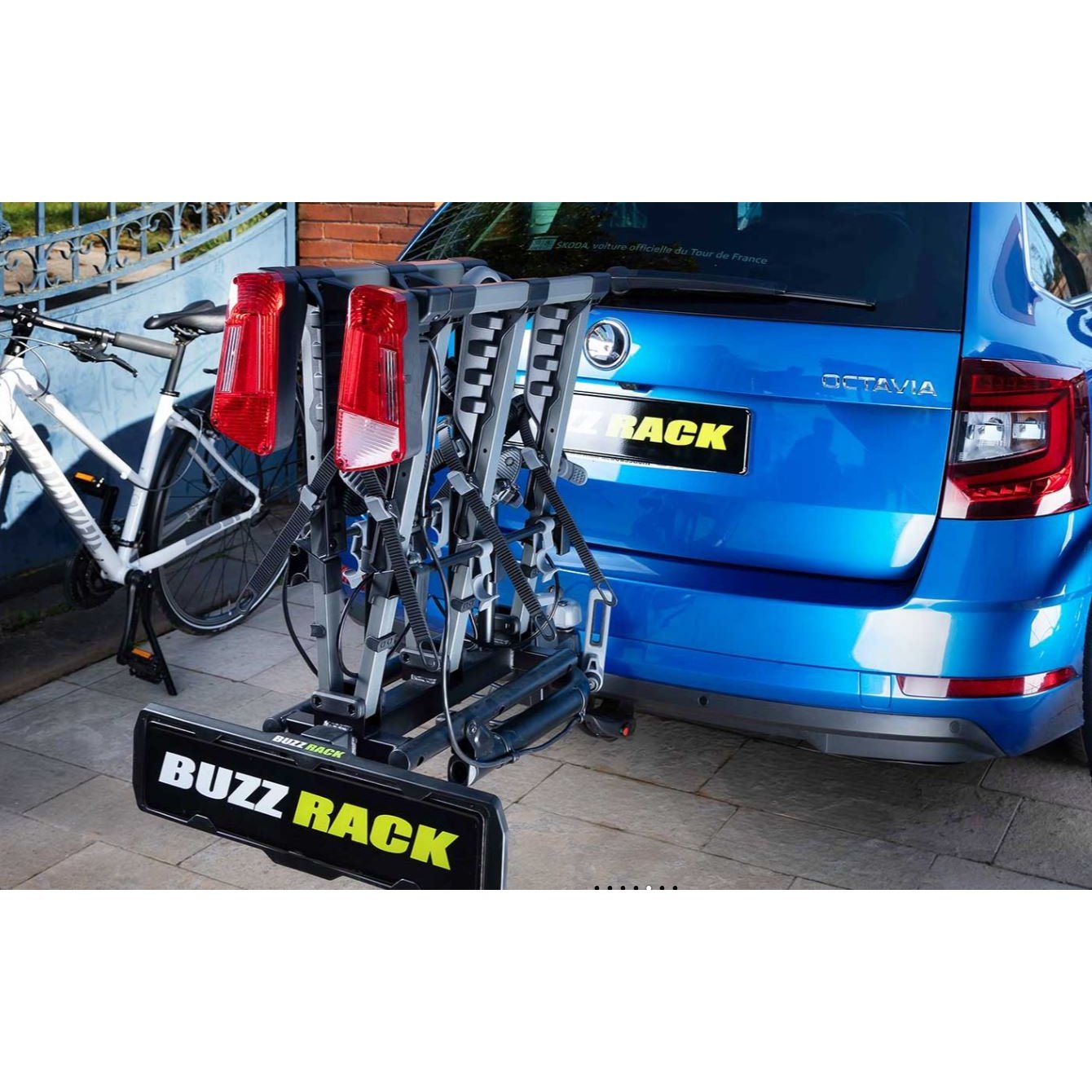 BUZZRACK Eazzy 3 Tow Ball Bike Rack - 3 Bike Platform