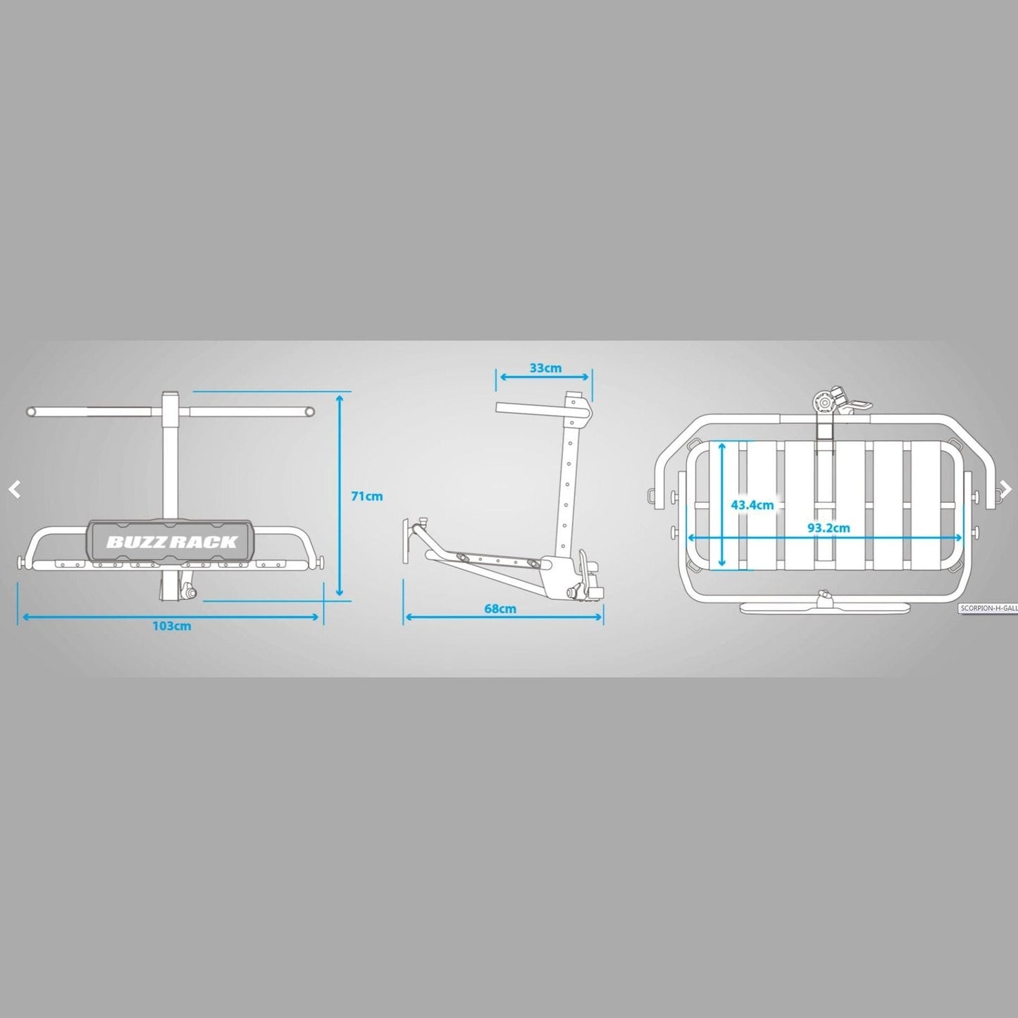 BUZZRACK P10 Tow Ball Platform - Multi-Purpose