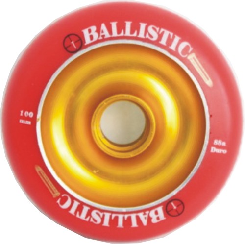 Ballastic Red Wheel - 100mm, 88A - Gold Core