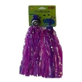 Bell Streamers, Pink Purple Silver, Handlebar Decoration