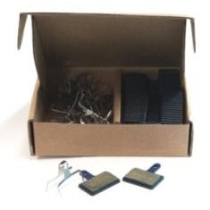 Brakco Deore Mechanical Disc Brake Pads - 25 Pairs for Workshop