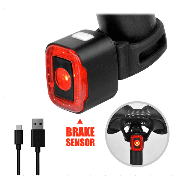 Braviga CUBE 200 Rear Light - Brake Sensor, Waterproof