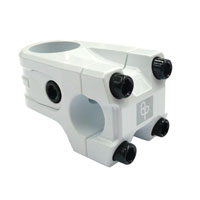 Bulletproof BMX Ahead Stem - White CNC Finish, 50mm Extension, 28.6 Steerer, 22.2mm Bar Bore