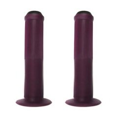 Bulletproof GRIPS 140mm Flanged Purple Grips with End Plugs
