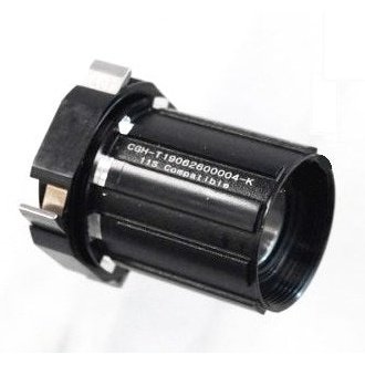 CASSETTE BODY - Alloy Shimano Spline Hub Body to suit E-440 Hub Body Type, Sealed Novatec Hub Body