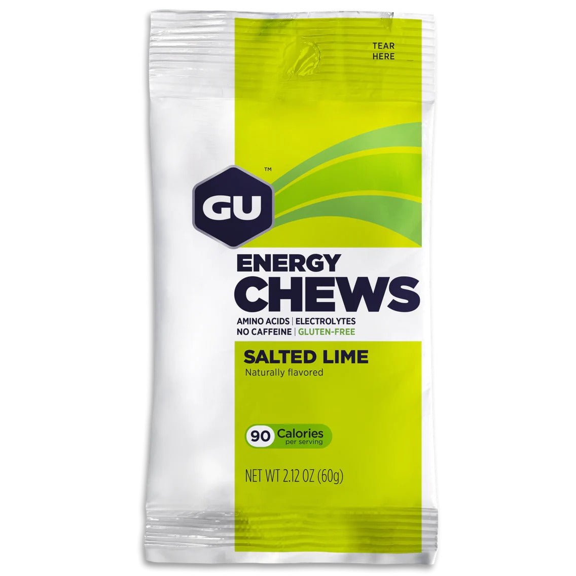 GU Energy Chews Salted Lime - Box of 12