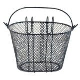 Children-s Bike Basket - Steel Hook-On, Black